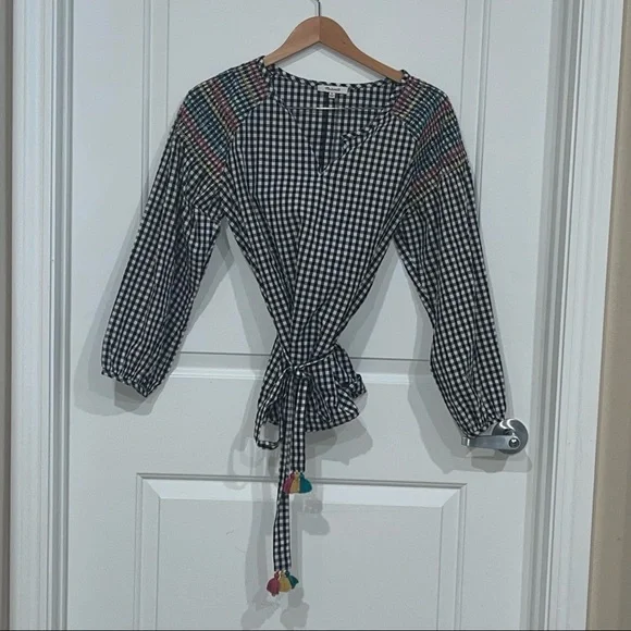 Madewell - Smocked Gingham Top - Picture 4 of 9